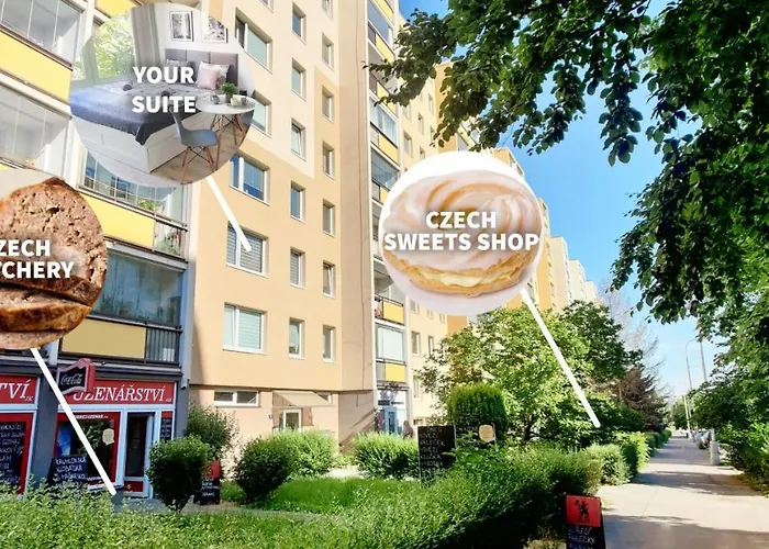 King Size Sunny 19 Minutes To Center Appartement Prague